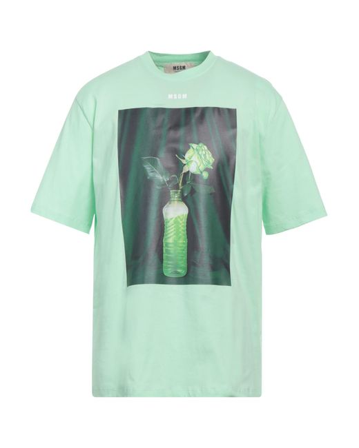 MSGM Green T-shirt for men