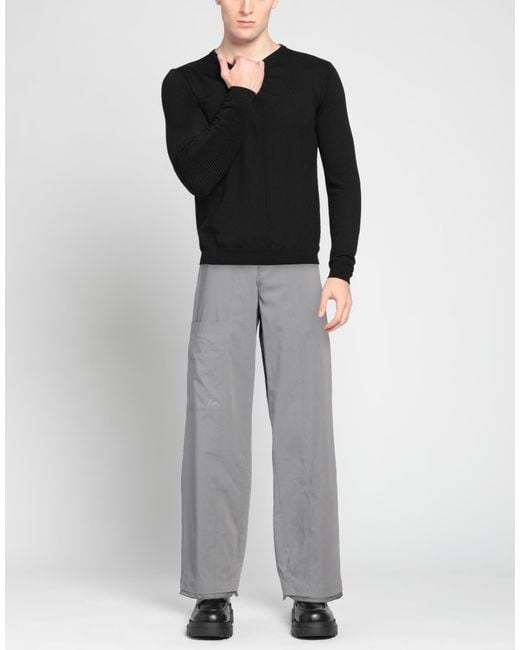 Roa Gray Pants Cotton, Polyamide, Elastane for men