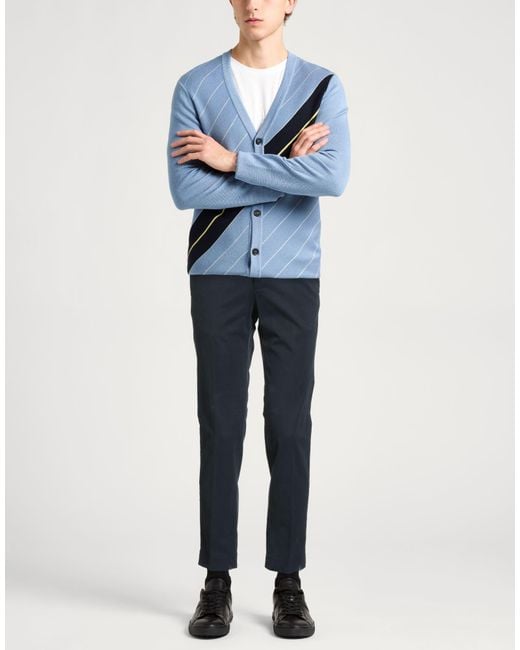 Incotex Blue Pants Cotton, Elastane for men