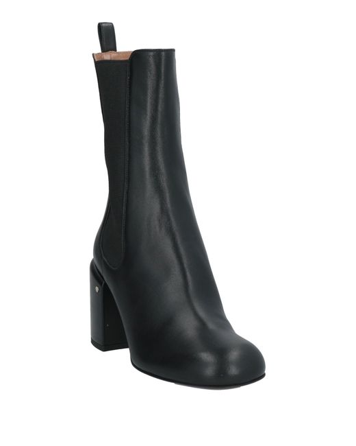 Laurence Dacade Black Ankle Boots Sheepskin, Textile Fibers