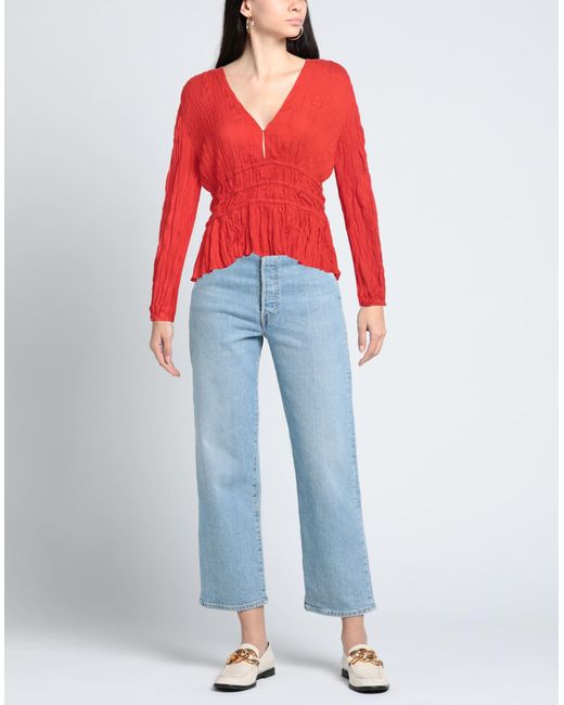 Top Maje de color Red