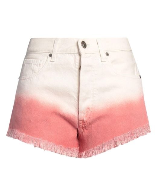 Alanui Pink Denim Shorts