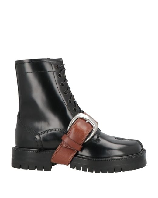 Maison Margiela Black Ankle Boots Leather