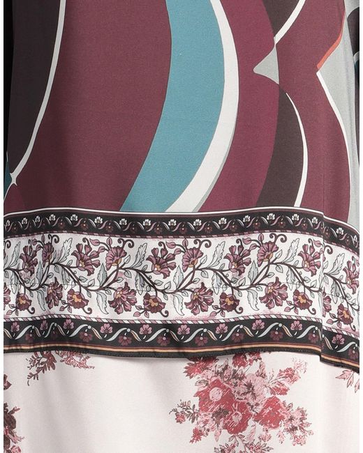 Replay Pink Midi Dress Polyester