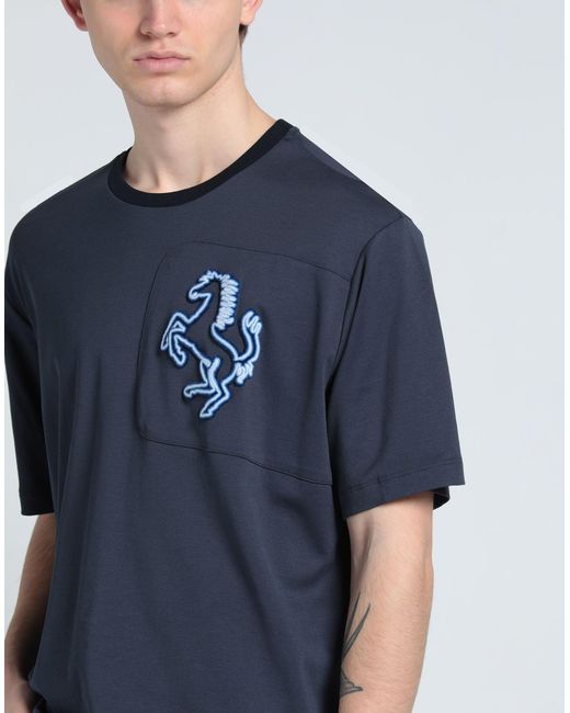 Camiseta Ferrari de hombre de color Blue