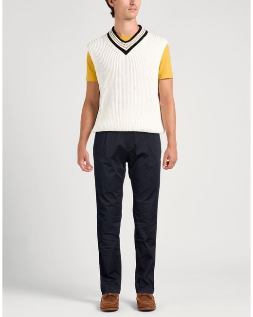 Berwich Blue Midnight Pants Cotton, Elastane for men