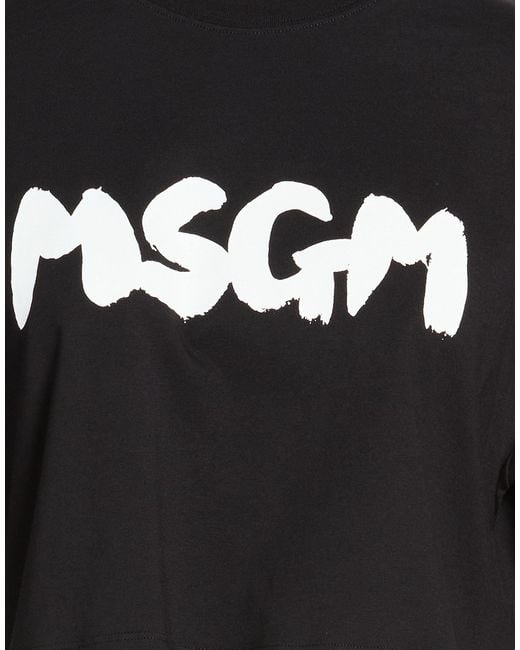 MSGM Black T-Shirts