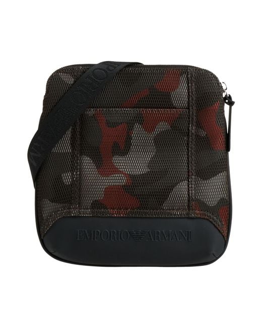 Emporio Armani Black Cross-Body Bags for men