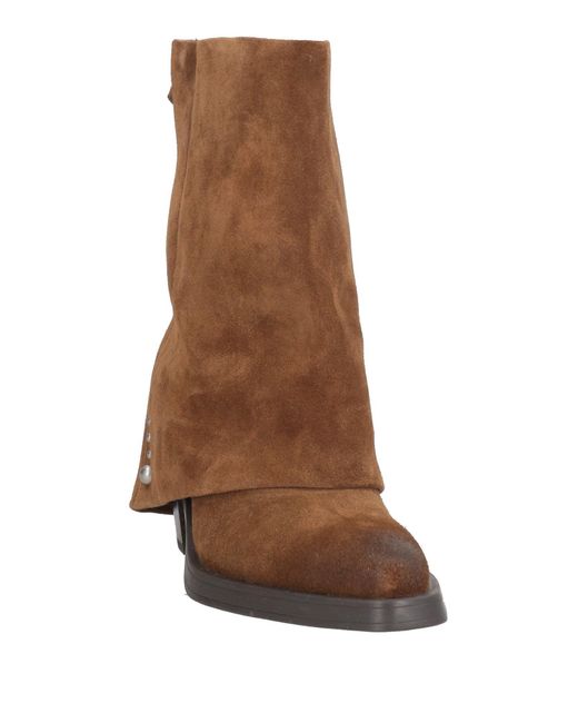 Ash Brown Ankle Boots