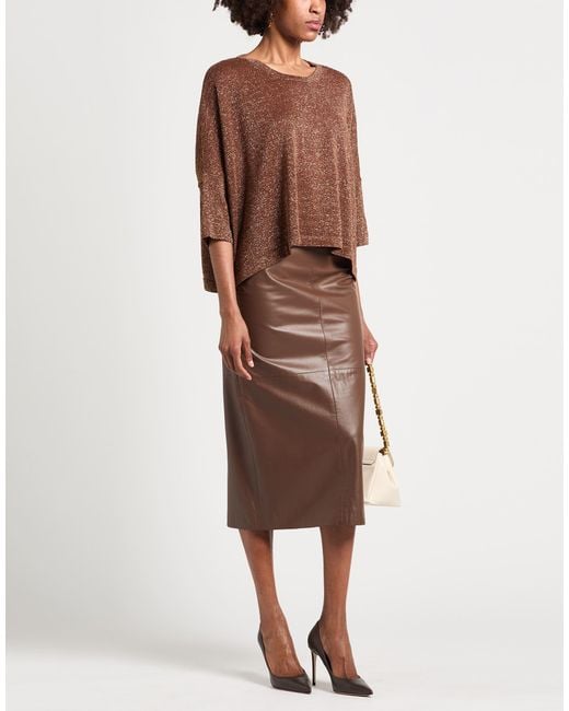 Dixie Brown Sweater Viscose, Metallic Polyester, Polyamide, Polyester