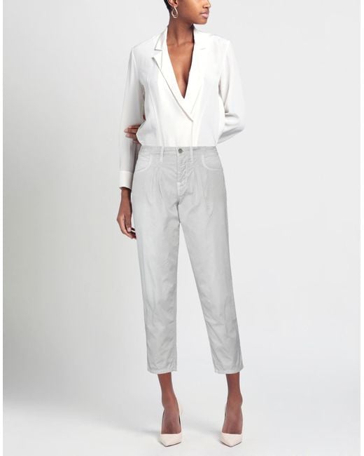 Jacob Cohen Gray Pants Cotton