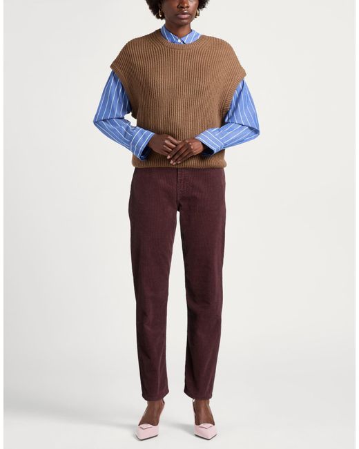 Grifoni Purple Chocolate Pants Cotton, Elastane