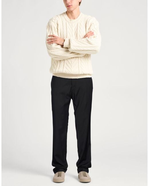 Incotex Black Pants Wool for men