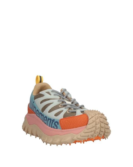 MONCLER X SALEHE BEMBURY Blue Sneakers Leather, Textile Fibers, Synthetic Material