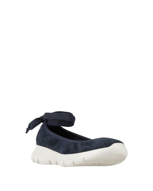 Frau Blue Midnight Ballet Flats Leather