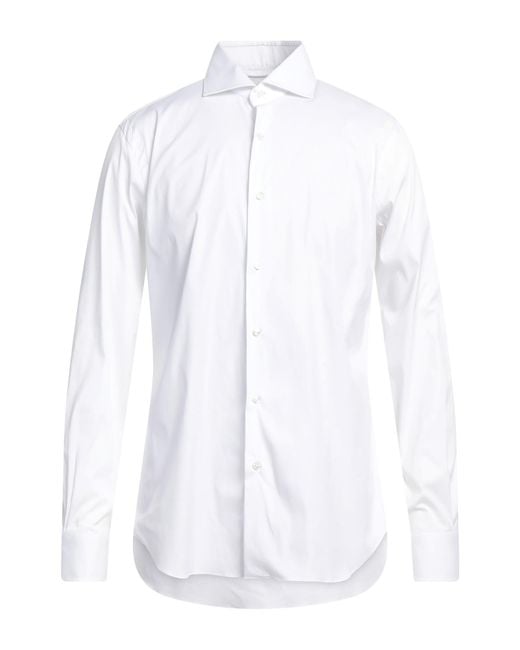 Barba Napoli White Shirt for men