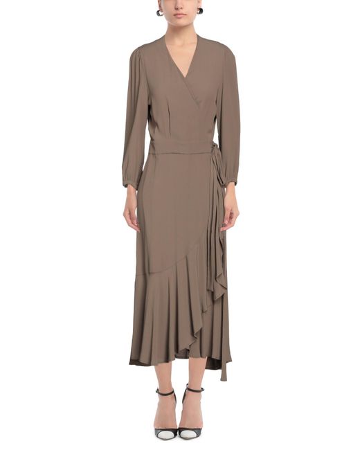 Momoní Brown Midi Dress