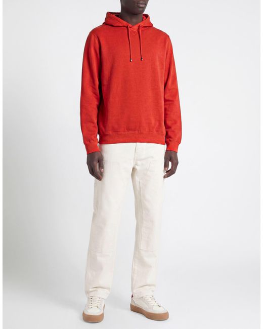 FILIPPO DE LAURENTIIS Red Sweatshirt Cotton for men
