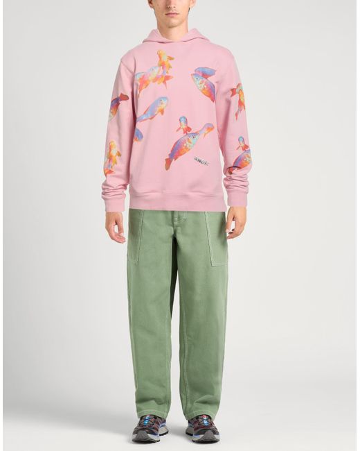 Sandro Pink Sweatshirt Cotton, Elastane for men