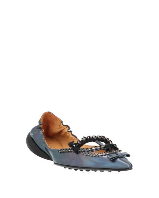 13 09 SR Blue Ballet Flats