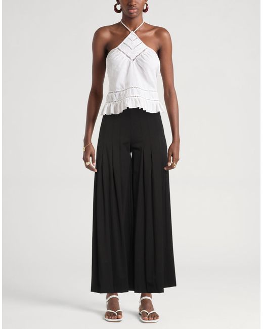 Haveone Black Pants Polyester, Viscose, Wool, Elastane