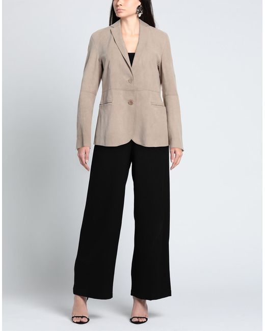 The Jackie Leathers Natural Blazer