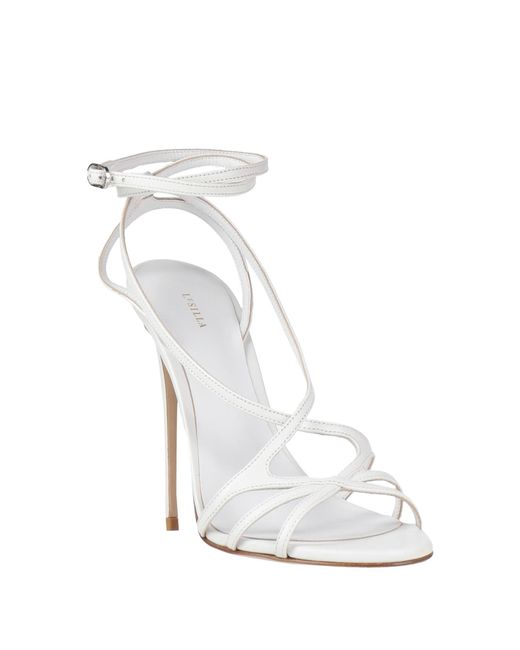 Le Silla White Sandals