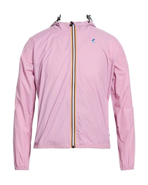 K-Way Pink Le Vrai 4.0 Claudette Mauve Jacket Polyamide for men