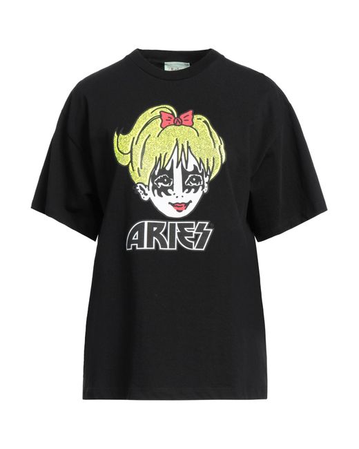 Aries Black T-Shirt Cotton