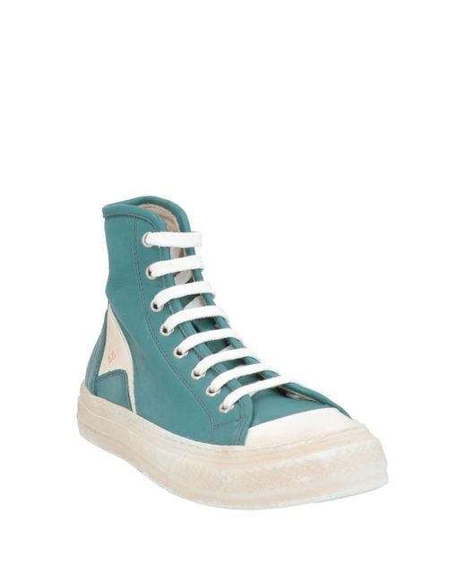 Moma Blue Sneakers Leather