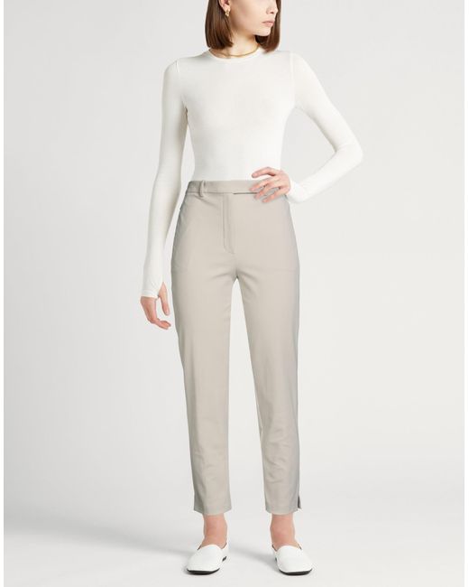 Theory White Pants Cotton, Nylon, Elastane