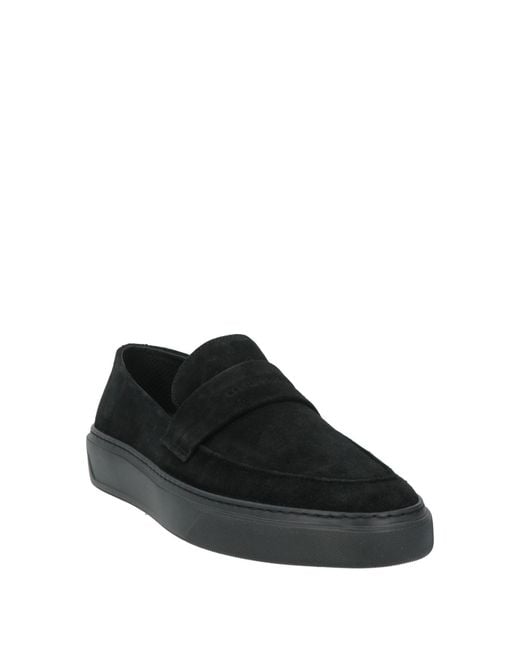Cerruti 1881 Black Loafers Cow Leather for men