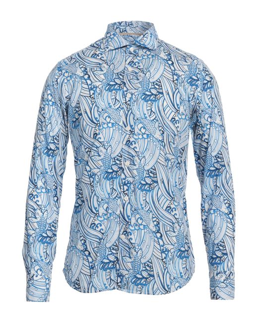 Camicia di Tintoria Mattei 954 in Blue da Uomo
