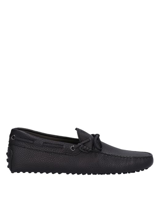 Tod's Blue Loafers Soft Leather for men