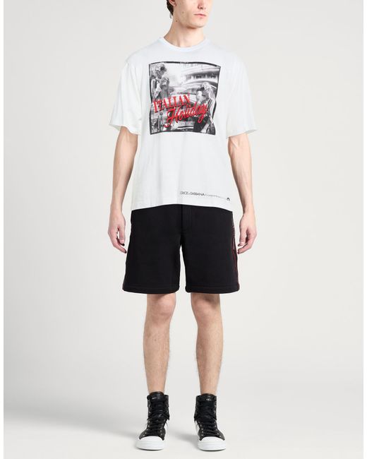 Dolce & Gabbana White T-Shirt Cotton for men