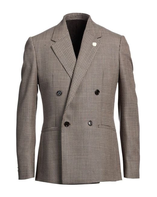 Lardini Brown Blazer Wool for men