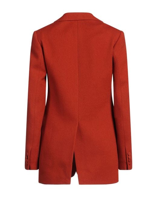 Dries Van Noten Red Blazer Wool