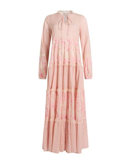 ALESSIA SANTI Pink Maxi Dress Cotton