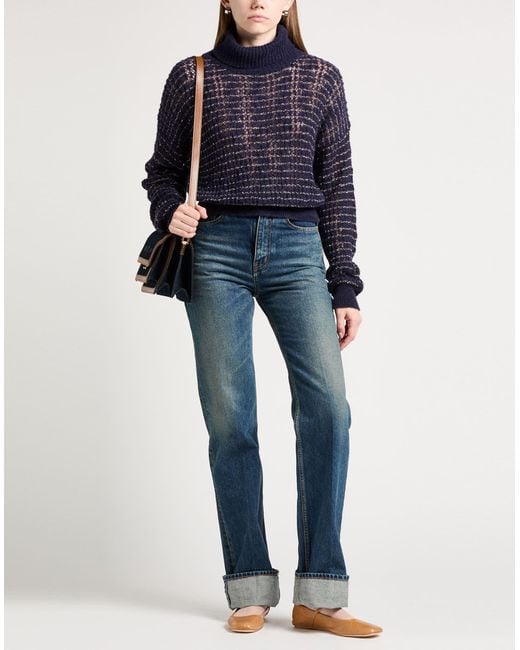 Alysi Blue Turtleneck