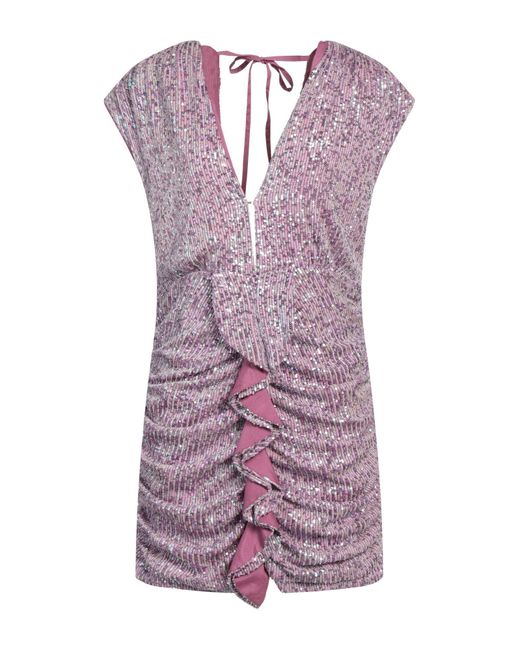 Isabelle Blanche Purple Mini Dress