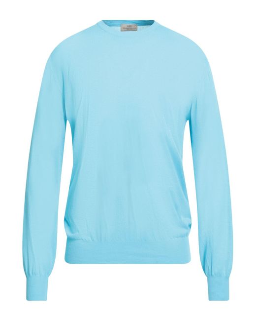 Abkost Blue Azure Sweater Cotton for men