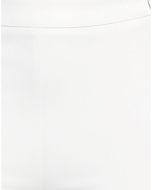 Caractere White Pants Polyester