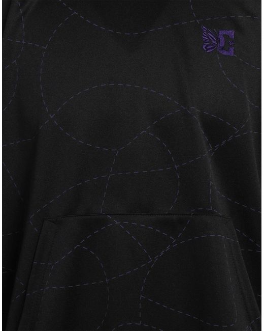 Needles Black Sweatshirt Polyester, Rayon for men