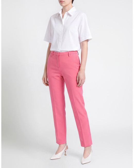 Lardini Pink Pants Polyester, Rayon, Elastane