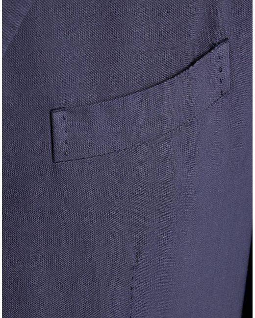 Boglioli Blue Slate Suit Virgin Wool for men