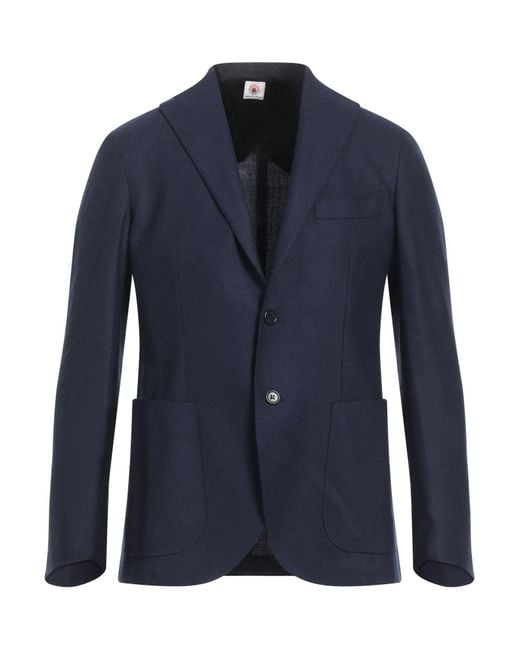 Blazer di Luigi Borrelli Napoli in Blue da Uomo