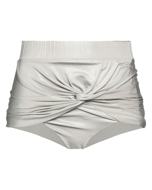 Rick Owens Gray Shorts & Bermuda Shorts Viscose, Elastane
