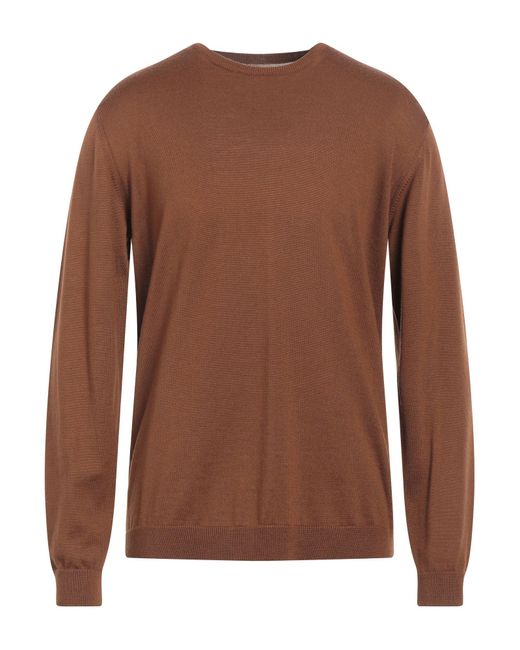 Roberto Collina Brown Sweater for men