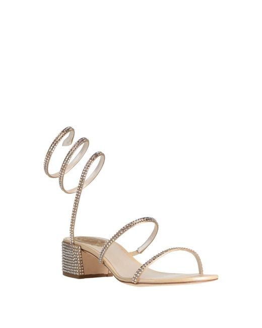 Rene Caovilla Natural Sandals