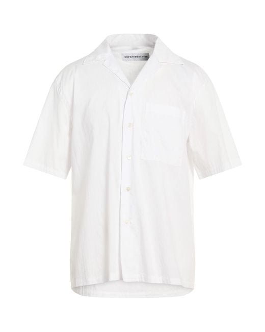 Department 5 White Shirt Cotton, Polyamide, Elastane for men